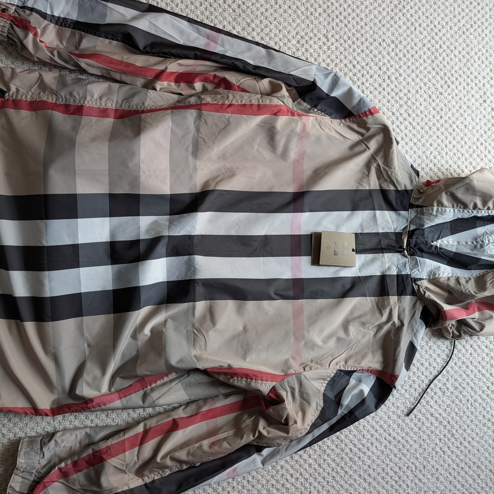 Burberry Black Hooded Raincoat - Picture 4 of 5